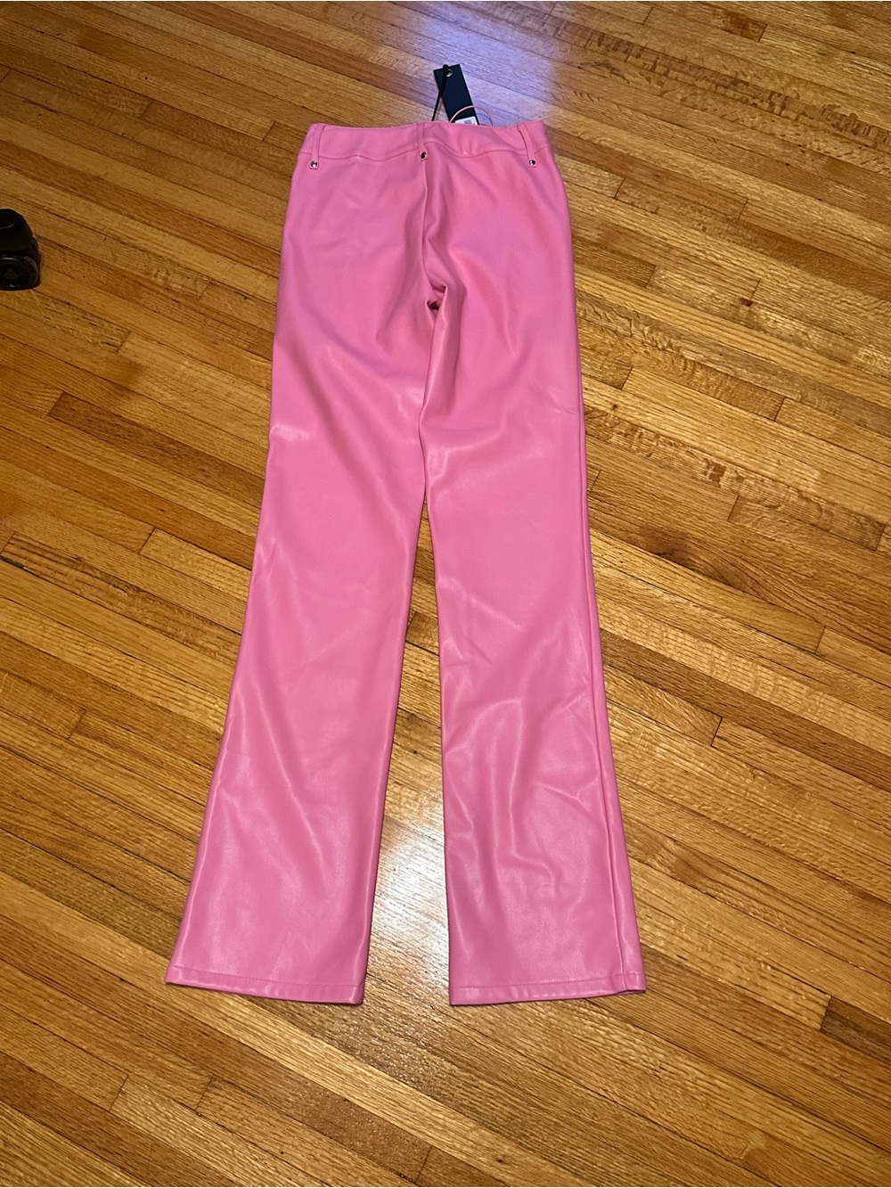 I.AM.GIA Pink Leather Xenia Pants - Picture 4 of 4
